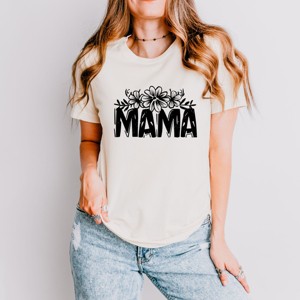 Simply Sage Market Mama Topped With Flowers Short Sleeve Tee - 1 of 4
