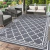Outdoor Waterproof, Reversible Plastic Straw Mat - for Patio, Camping, RV, Deck, Beach - 4 of 4