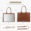 15.6 Inch Large Capacity Vintage Leather Work Computer Bag, Business Casual Shoulder Handbag - 3 of 4