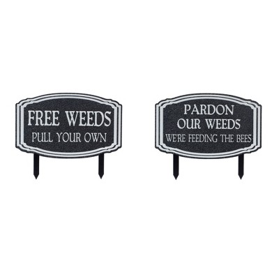Melrose Garden Weeds Stake (Set of 2)