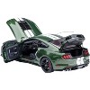 Ford Mustang Shelby GT500 Eruption Green Metallic with White Stripes 1/18 Model Car by Autoart - 2 of 4