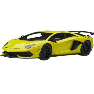 Lamborghini Aventador SVJ Giallo Tenerife / Pearl Yellow 1/18 Model Car by Autoart - 1 of 4