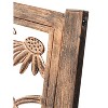 Evergreen Metal Coneflower Bench - 4 of 4