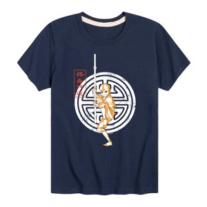Boys' - Avatar: The Last Airbender - Aang Crest Short Sleeve Graphic T-Shirt - 1 of 4