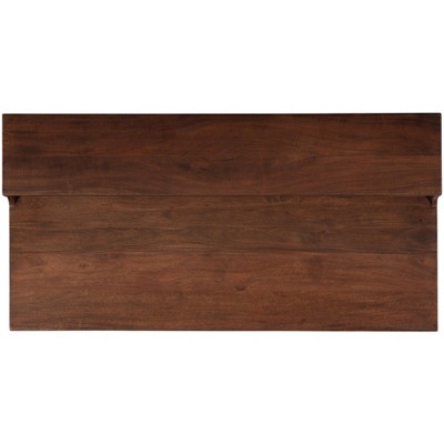 Brown Wood Transitional Home Office Desk with Drawers
