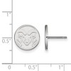 Black Bow Jewelry 14k White Gold Colorado State Rams NCAA Post Earrings - 2 of 3