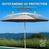 XINGHANZHENXUAN 9FT Patio Umbrella, Outdoor Table Umbrella with Push Button Tilt, Crank and 8 Sturdy Ribs for Garden, Deck, Backyard, Pool - 2 of 4