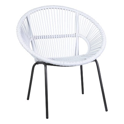 white wicker chair target