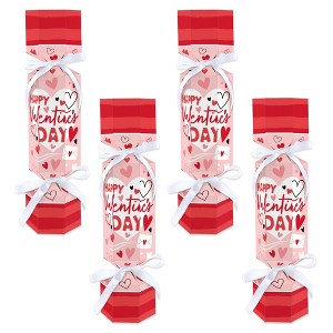 Big Dot of Happiness Happy Valentine’s Day - No Snap Valentine Hearts Party Table Favors - DIY Cracker Boxes - Set of 12 - 1 of 4