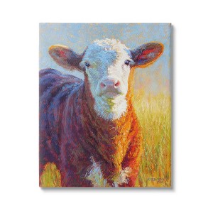 Stupell Industries Happy Cow Farmhouse Grassland Canvas Wall Art - 1 of 4
