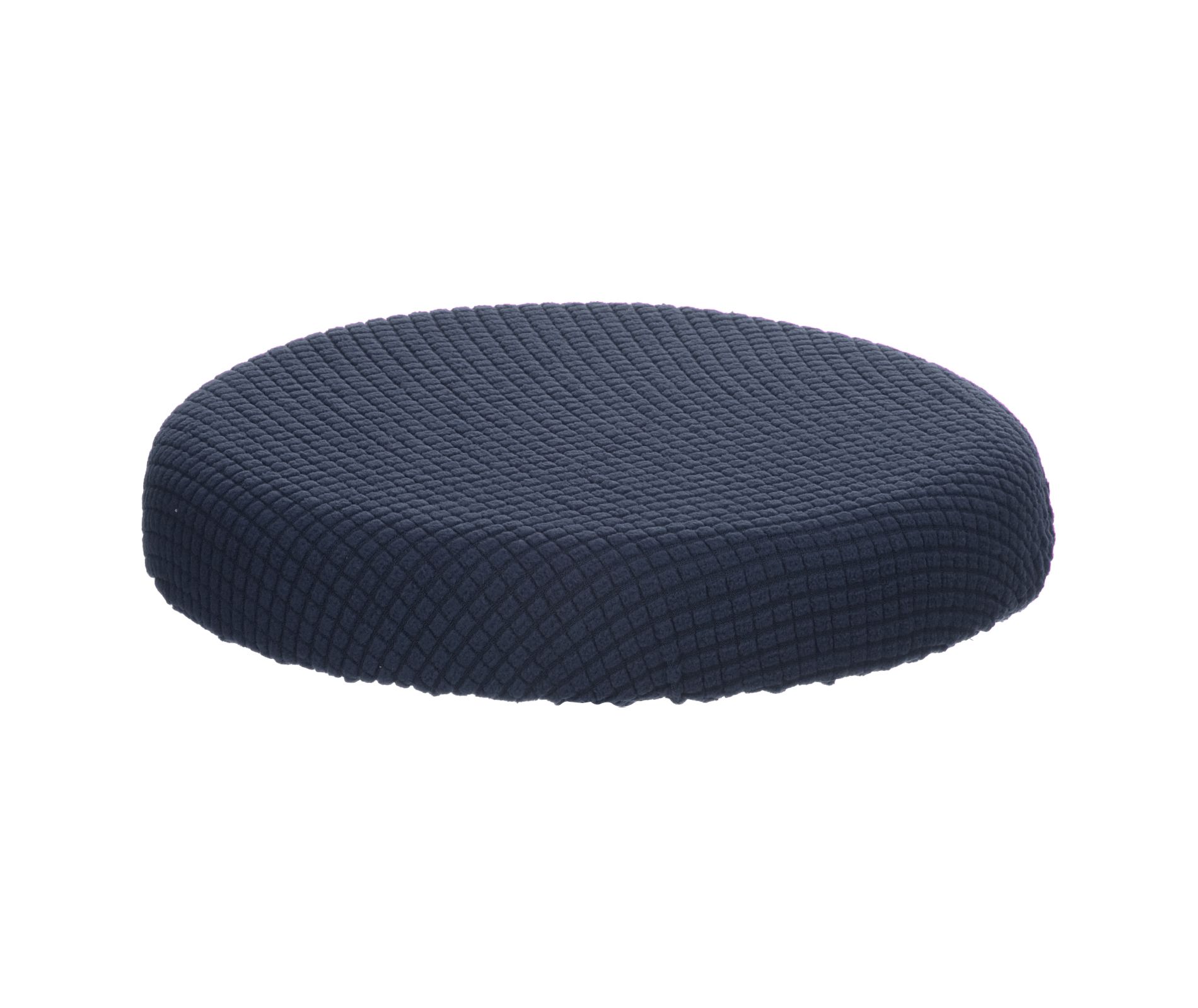 Unique Bargains Round Washable Elastic Bar Stool Cover for Dia 11"-13" Chair Navy Blue