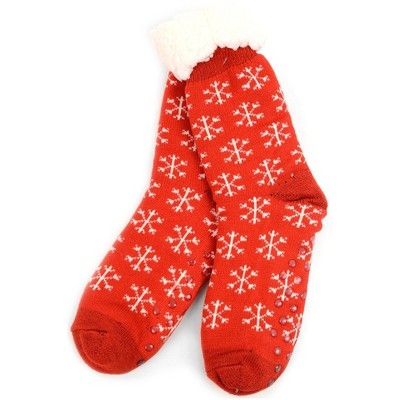 Women's Plush Winter High Pile Fleece Lining Slipper Socks