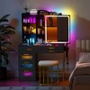 Fredees Vanity Desk with Mirror and LED RGB Lights - 3 of 4