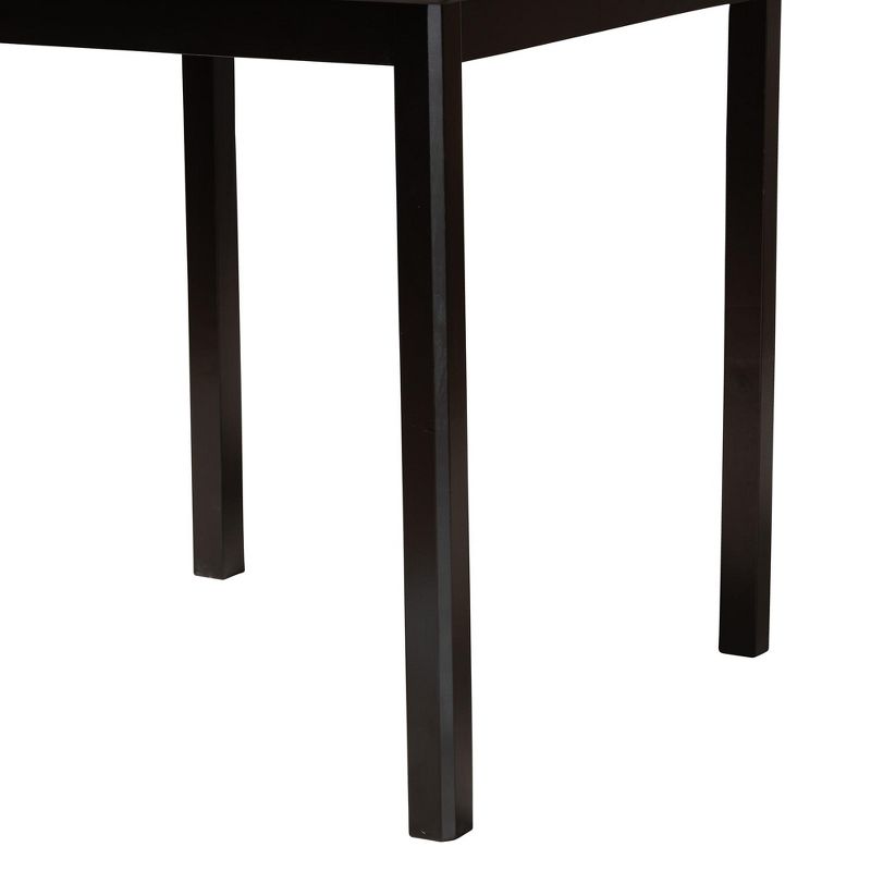 Baxton Studio Lenoir Modern Espresso Brown Finished Wood Counter Height Pub Table, 5 of 8