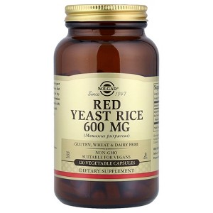 Solgar Red Yeast Rice, 600 mg, 120 Vegetable Capsules - 1 of 4