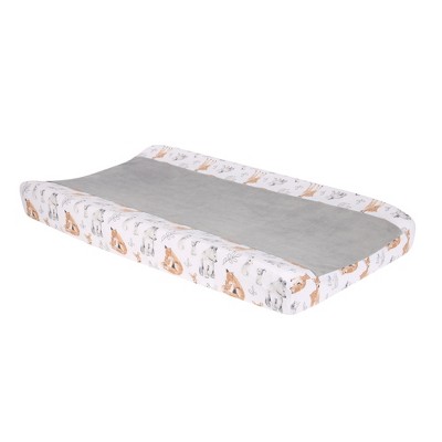Lambs & Ivy Painted Forest White Minky Changing Pad Cover : Target