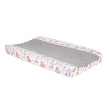 Lambs & Ivy Painted Forest White Minky Changing Pad Cover