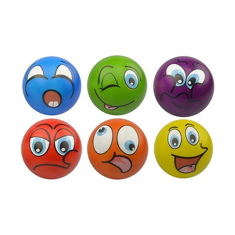 Insten 24 Pack Mini Emoji Soft Foam Stress Balls, Party Favors, 5 of 8
