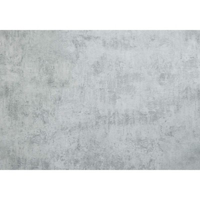 Gray Cement and Chrome Rectangular Coffee Table