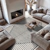 World Rug Gallery Contemporary Bohemian Stripe Indoor Area Rug - 2 of 4