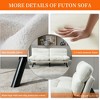 MOONMISS Convertible Linen Folding Futon Couch Sofa Bed Adjustable Pillow Top Arm Loveseat Sofa for Compact Living Space,Dorm,Apartment,Bedroom - 3 of 4