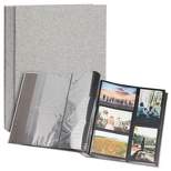 Pipilo Press Large Photo Album for 1000 Photos, 4x6 Photo Albums with Pockets, Grey Linen Cover, 14 x 13 x 3 In