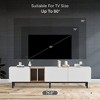 Chic Crate - 80" Modern Media Console w/ 3 Doors & Storage Hub - Sleek TV Stand for Living/Bedroom - Charcoal Oak - 3 of 4