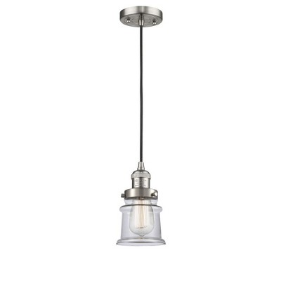 Canton - 1 Light Cord Hung Mini Pendant In Industrial Style-10 Inches Tall and 5.25 Inches Wide