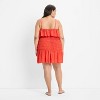 Women's Drop Waist Ruffle Mini A-Line Dress - Future Collective - 2 of 3