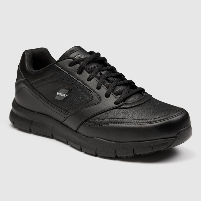 S Sport By Skechers Men's Brise Slip Resistant Sneakers - Black, 1 of 5