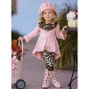 Girls Pretty Pink Tunic, Leopard Legging and Scarf Set - Mia Belle Girls - image 4 of 4