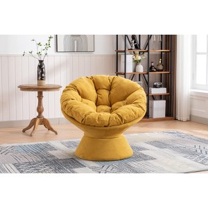 NicBex Oversized Papasan Chair Swivel Accent Chair with 360 Degree Swivel Barrel Chair for Living Room, Bedroom - 1 of 4