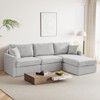 Vipbear 113" Modular Sectional Sofa with Storage Ottoman, Modern Chenille Convertible L Shaped Sectional Couches - 2 of 4