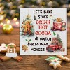 Let's Bake Gingerbread Wooden Sign, Indoor Christmas Decor for Table or Shelf, 5 x 5 Inch - 3 of 4