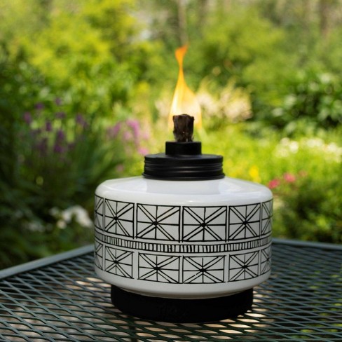 Folklore Glass Tabletop Outdoor Torch Tiki Target