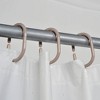 Evideco French Home Goods Colored Plastic Shower Curtain Rings - Set of 12 - 3 of 4