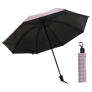 Unique Bargains Portable Rain Umbrella Manual Open Close Windproof Travel - 1 of 4
