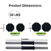 Adjustable dumbbell set, adjustable weight 30/44/66/80 lbs, suitable for home gym - 3 of 4