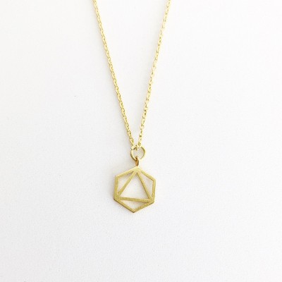 Sanctuary Project by sanctuaire Geo Charm Necklace Gold