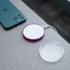 Insten 2-Pack Case For MagSafe Charger Pad, Protective Soft TPU Cover (Charger Not Included) Clear & Purple - 4 of 4