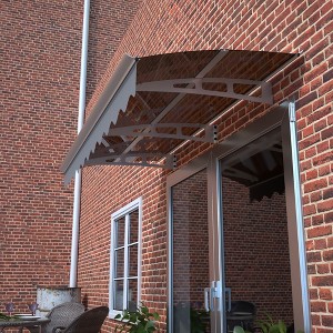 Sapphtopaz Window Awning Door Canopy Exterior 79" x 34" Awnings for Doors Polycarbonate Aluminum Alloy with Valance - 1 of 4