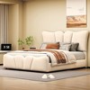 Whisen Morden Design Full Size Upholstered Platform Bed with Distinctive Headboard - 2 of 4
