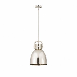 Newton Bell - 1 Light Pendant In Industrial Style-16.75 Inches Tall and 10 Inches Wide - 1 of 2