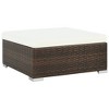 vidaXL Outdoor Patio Lounge Set- 7 Piece, Brown Poly Rattan, Weather-Resistant, Easy Maintenance, Comfortable- Includes 4 Sofas, Table, 2 Ottomans - 4 of 4
