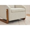 PAGED Modern Accent Chair, Living Room Chair with Armrests and Wooden Frame, Reading Chair for Bedroom, Living Room Furniture - 4 of 4
