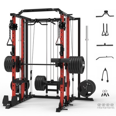 Squats with pulley machine hotsell