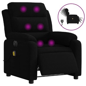 vidaXL Electric Massage Recliner Chair Black Velvet - 1 of 4