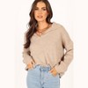Petal and Pup Womens Shay Collar Knit Sweater - 3 of 4