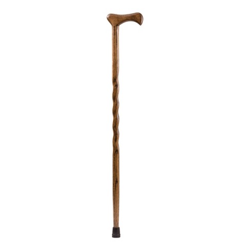 Brazos Twisted Brown Oak Wood T-handle Cane 37 Inch Height : Target