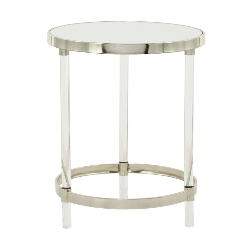 Contemporary Metal Accent Table Silver - Olivia &#38; May, 6 of 9
